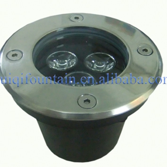 
HUIQI aquarium factory direct low price IP68 stainless steel underground light optional RGB 