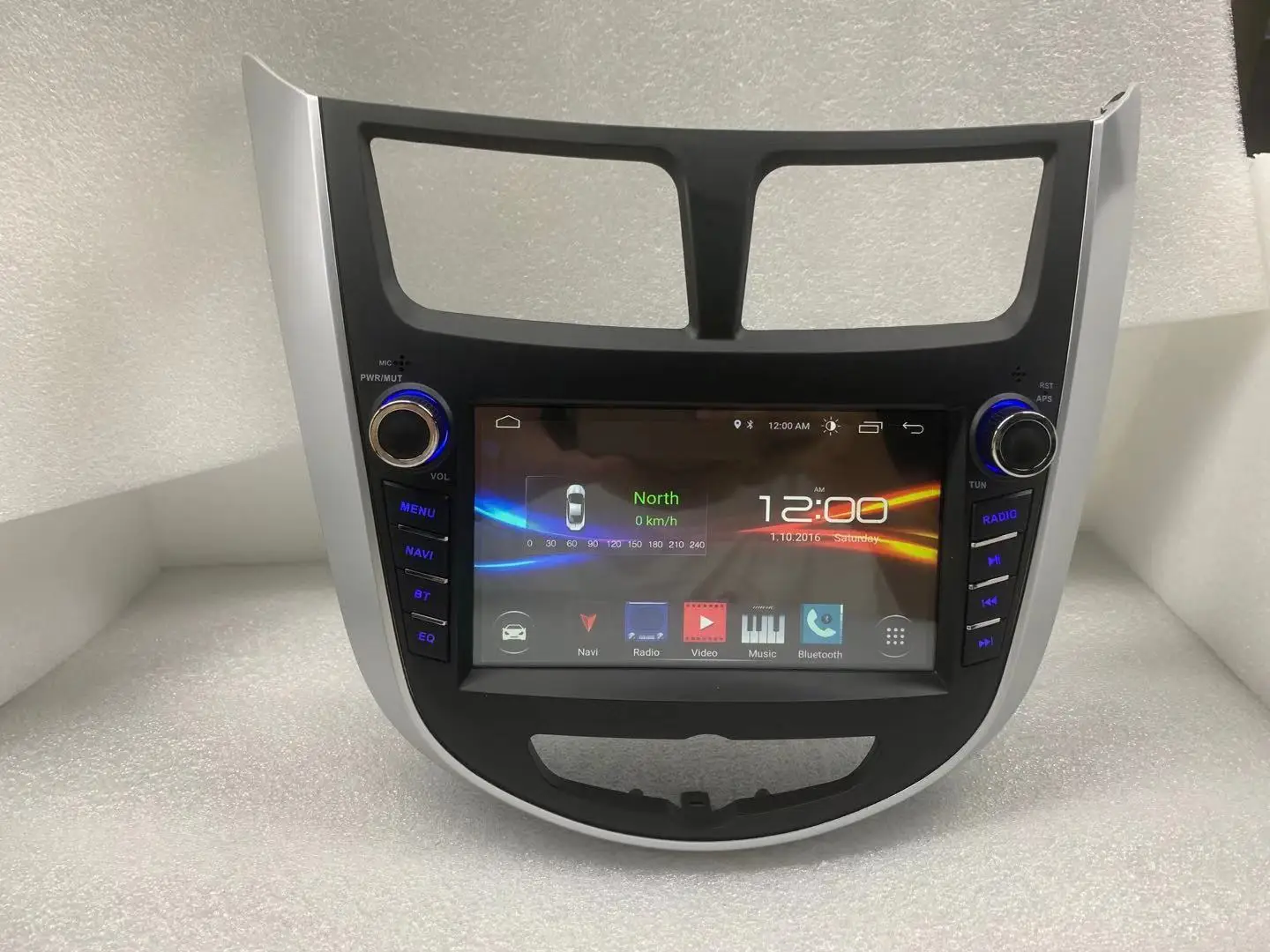Автомагнитола 2 din с навигацией для Hyundai Verna ACCENT SOLARIS 2011-2012
