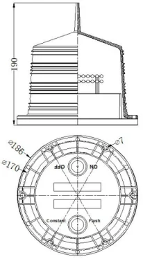 Integrated solar buoy Led Light Solar Marine Light