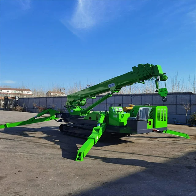 New Crawler Mobile Rc Spider Crane with Fly Jib Man Basket