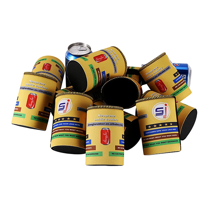 Custom Logo Promotion Advertising Use Sublimation outdoor drink holder Neoprene Stubby Bottle Cooler