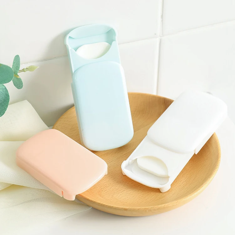 
20pcs Mini Water Soluble Portable Disposable Soap Paper Clean Scented Slice Foaming 