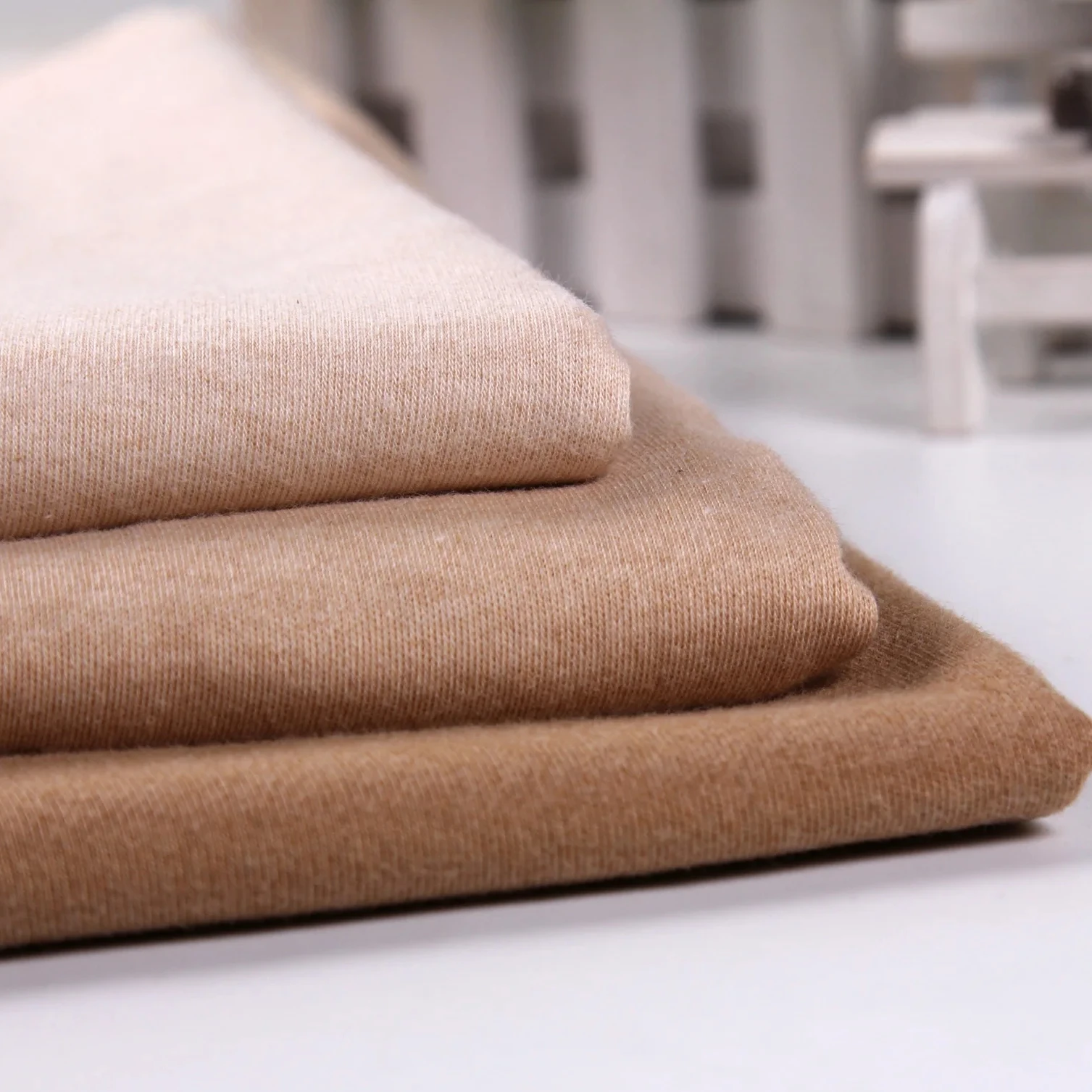 Factory Wholesale Solid Soft 100% Organic Cotton Double Faced Interlock Fabric Cotton for Romper