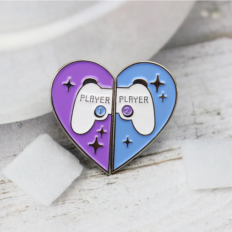 
Personalized Multi Style Heart Hard Enamel Brooch Lapel Pin Rainbow Coffin Feminism Fashion Creative Badge 