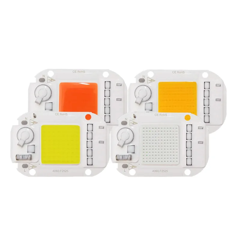 Alternative Driver ac110v 220v 20w 30w 50w 100w Full Spectrum High Power LED Chip Board COB LED for LED Downlight Grow Lamp