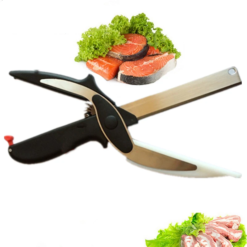 Smart Two-In-One Kitchen Knife Multi-Function Vegetable Scissors
