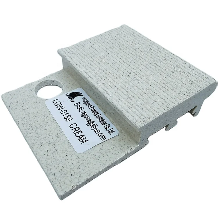 PVC wood grain  stair nosing protector trim stair edge protectors