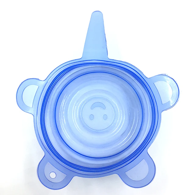 Reusable BPA Free LFGB Silicone Kitchen Storage Fresh-Keeping Stretch Lids Food Preservation Glass Bowl Cover