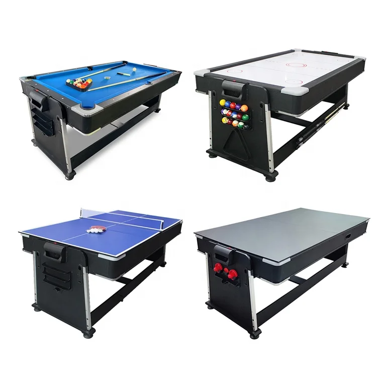 Wholesale hot-selling 7ft 4 in 1 Multi Game Billiard Table Indoor Sports with Pool , Ping Pong , Air Hockey , Dining
