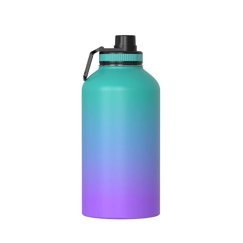 Modern 32 oz Sublimation Water Bottle - Stainless Steel Tumbler Metal Flask - Wide Mouth Double Wall Vacuum Insulated Leakproof