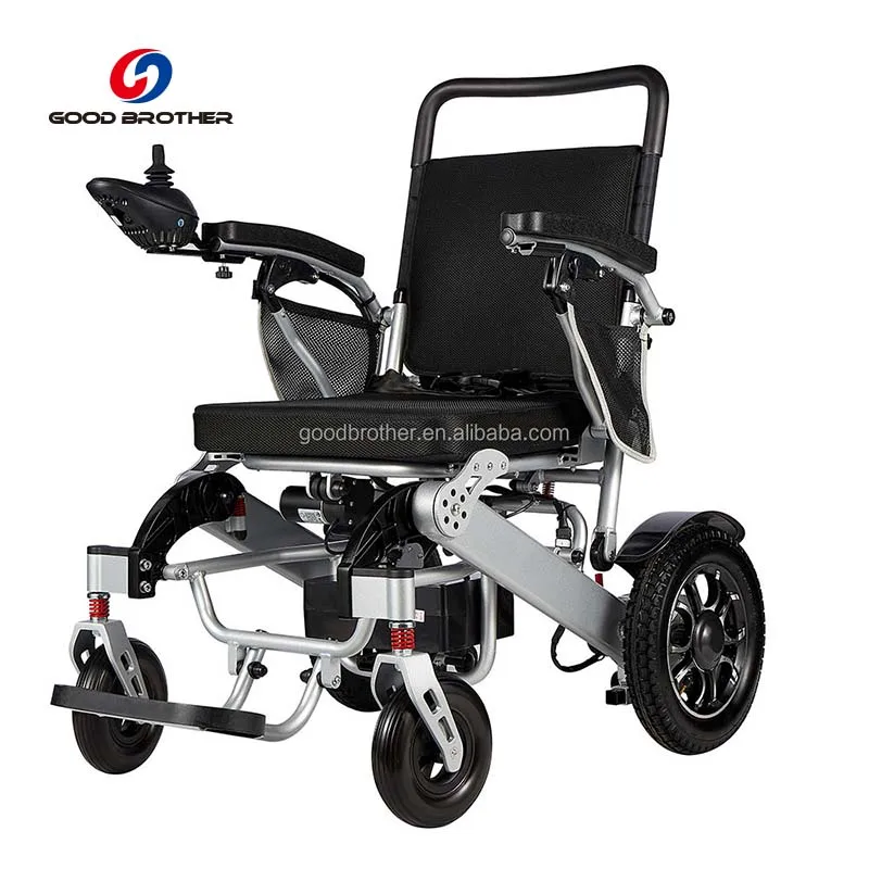 New Design Foldable Portable 12 Inch Aluminum Wheel Electric Wheelchair With Remote