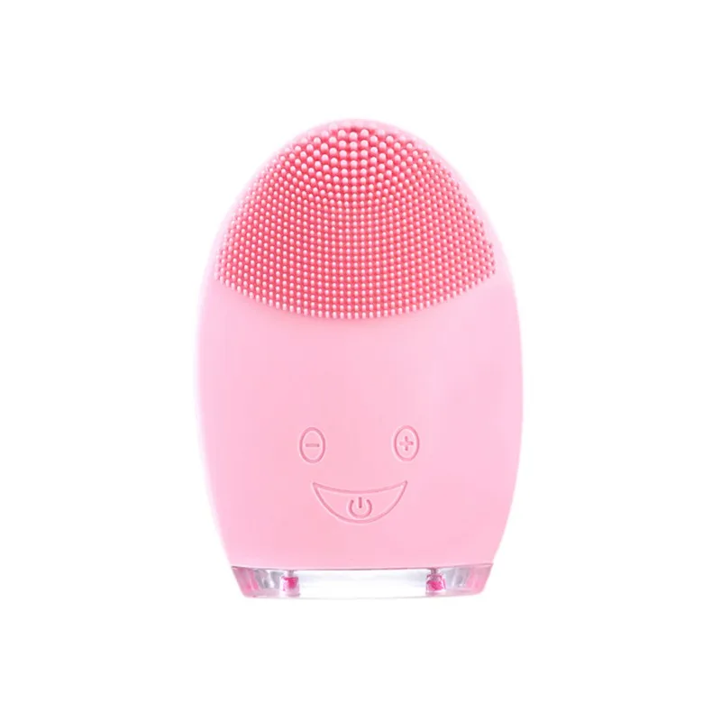 
Mini Face Massager Waterproof Anti Aging silicone vibration Facial Electric Cleanser 
