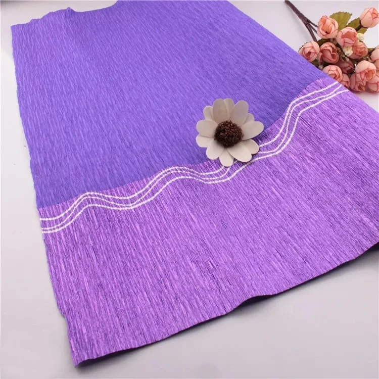 Factory wholesale custom high quality colorful diy handmade flowers crepe paper roll