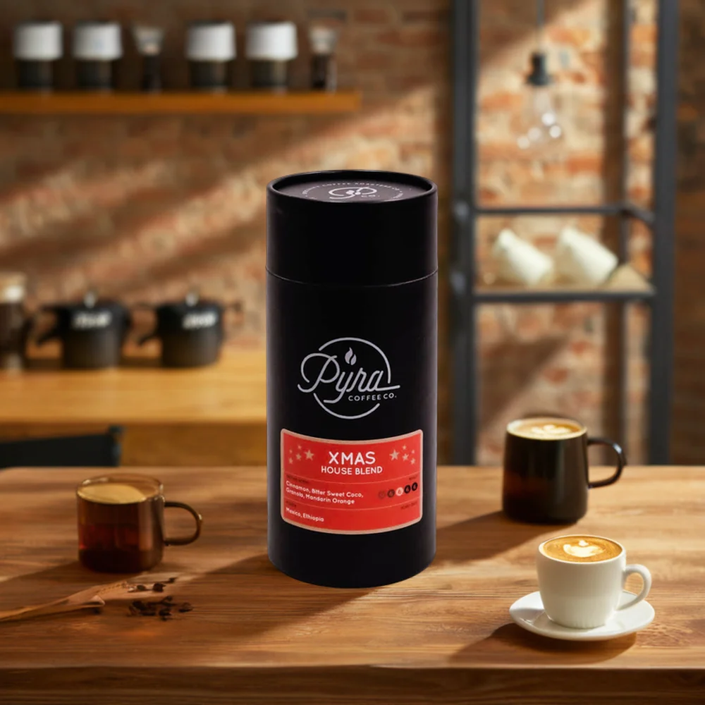 AT PACK 8Oz Coffee Tube Packaging Matte Surface Eco-Friendly with Recycled Materials Coffee Packaging Paper Tube