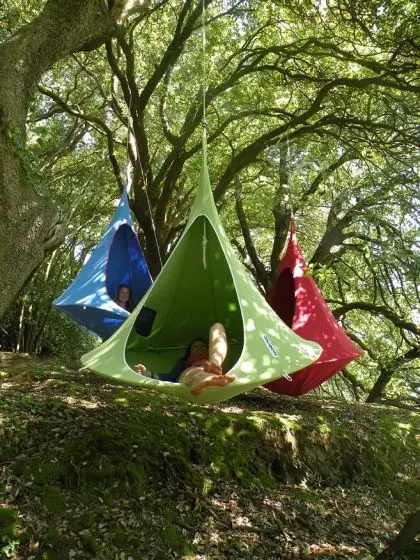Beach tree pod hammock swing tent for outdoor