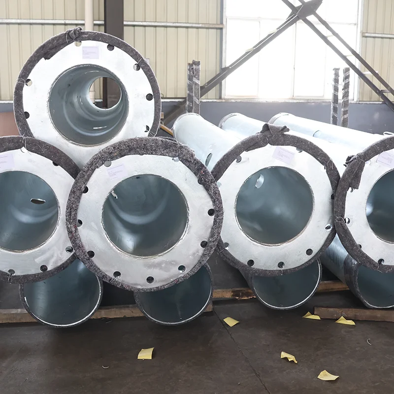 Rust proof zinc layer Galvanised Communication pole High temperature baking paint Hot Dip Galvanized 31m high mast pole