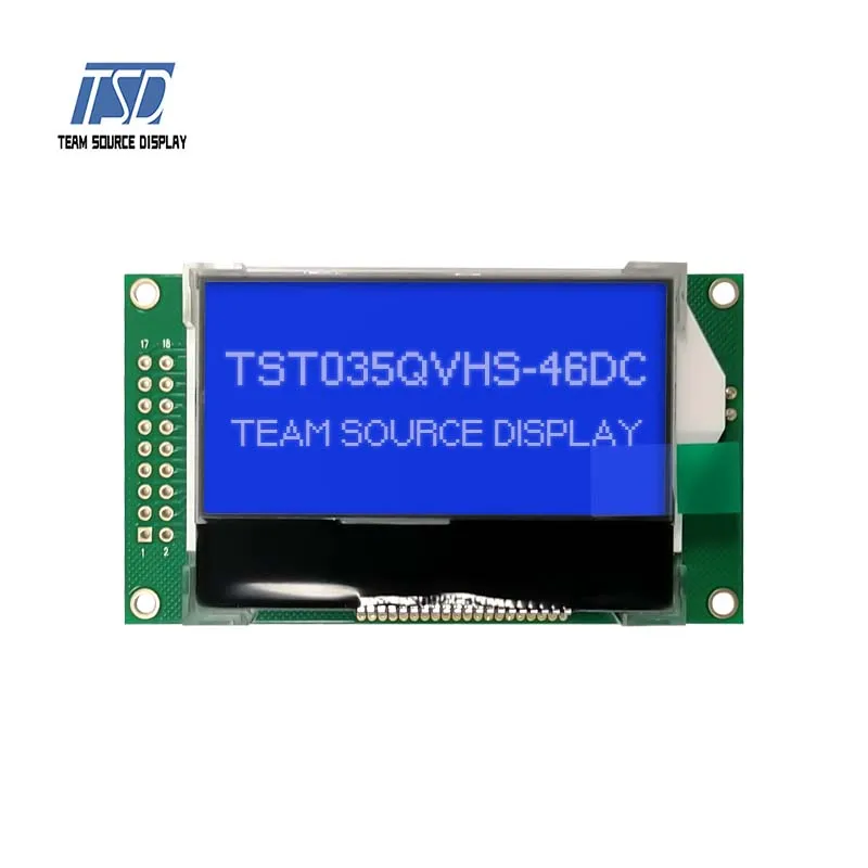 TSG12864-1185 128*64 dots lcd with pcb board with pin connection FSTN display