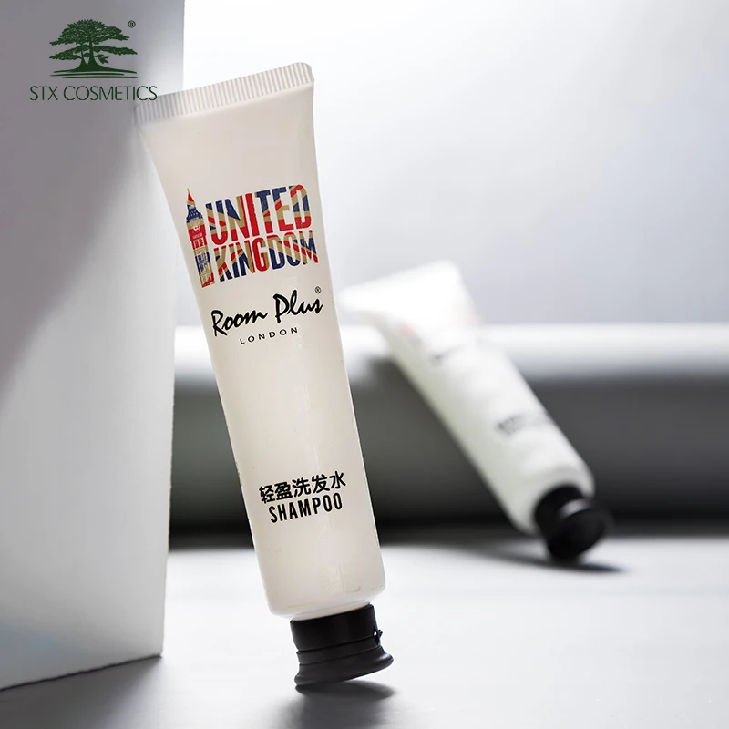 Customized oval tube with tea tree essential oil hotel amenitie bath set