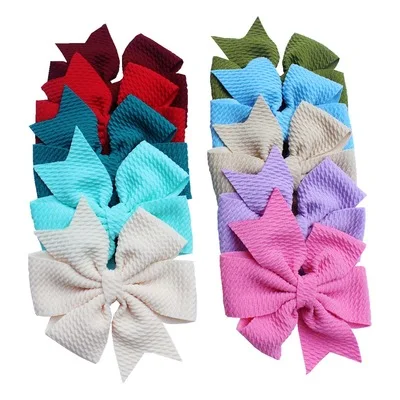 
24pcs Different Colors 3.7 inch Grosgrain Ribbon Baby Girls Infants Toddlers Kids Teens baby girl hair bows 