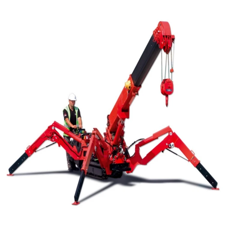 Spider Crane Telescopic Boom Mini Crawler Mobile Crane mini crawler crane