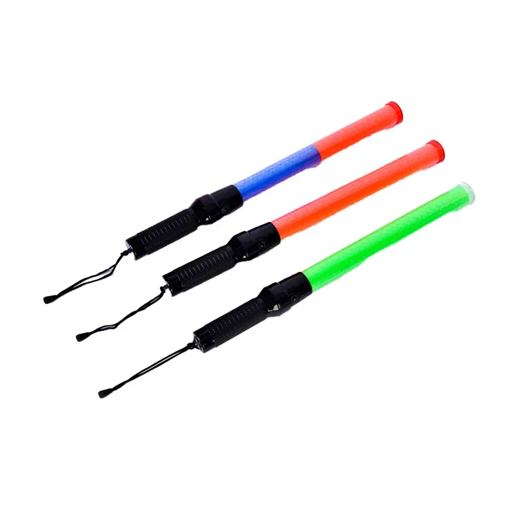 54cm Rechargeable Multifunctional LED Traffic Warning Baton Portable Flashlight Traffic Wand Road Safety Flashing Light Control