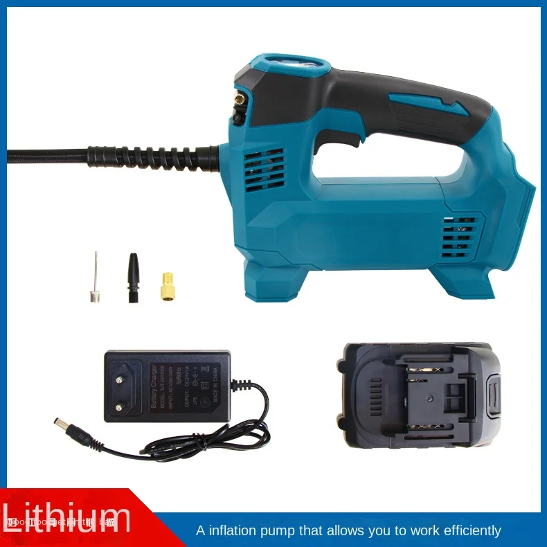 cordless  air pump vehicle-mounted charging air pump small portable lithium battery tire electric inflator for automobile