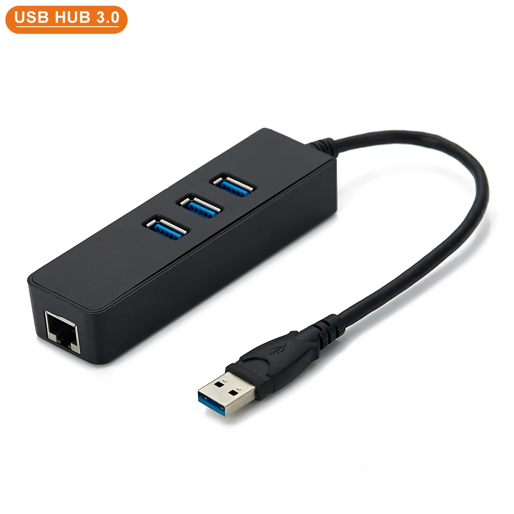 Vina USB 3.0 to Gigabit Ethernet Adapter Portable 3 Usb Port Hub With Rj45 Gigabit Ethernet 3 In 1 Type C Hub