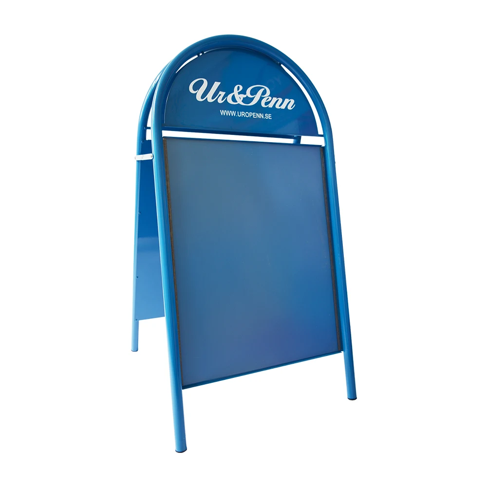DM A1 double sided mental outdoor portable pavement sign with arch header