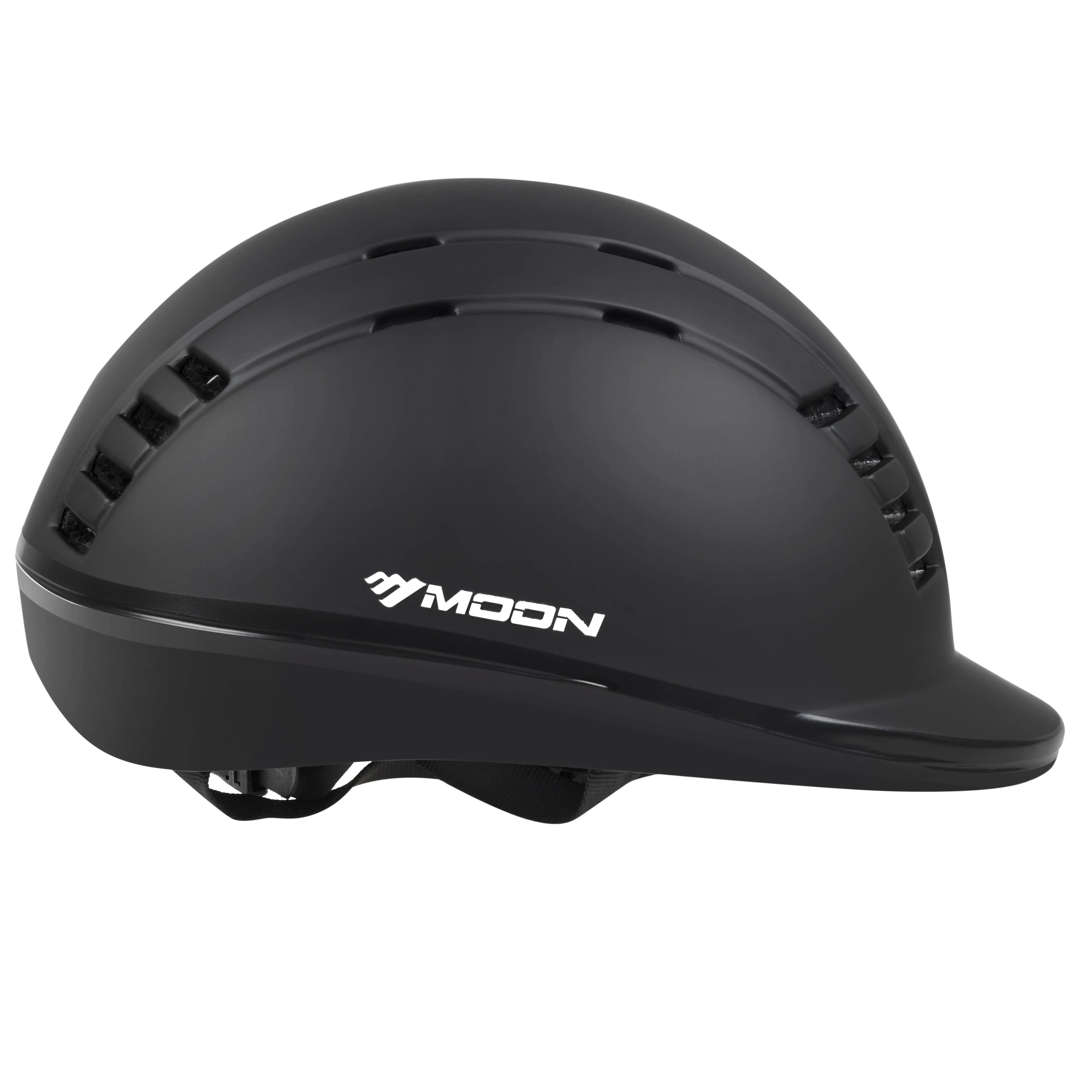 MOON CE EN 1384 VG1 standard  Equestrian Riding Black Half-covered Horse Safety Helmet