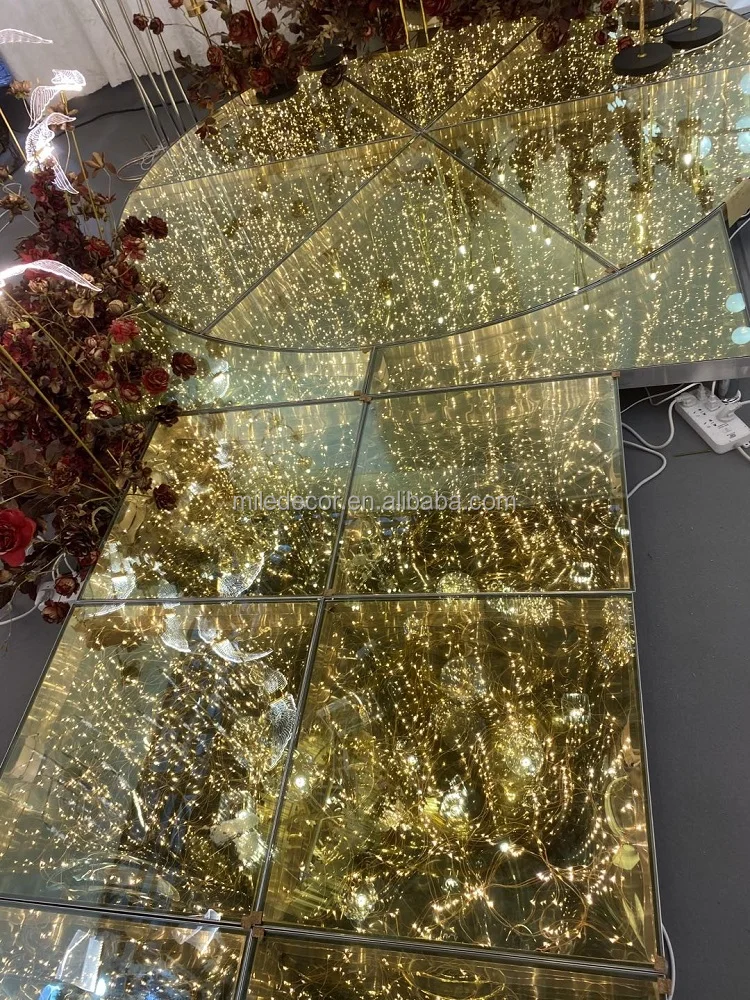 Luxury Wedding Decoration Stage Round Square Stage Platform Led Display Dance Floor