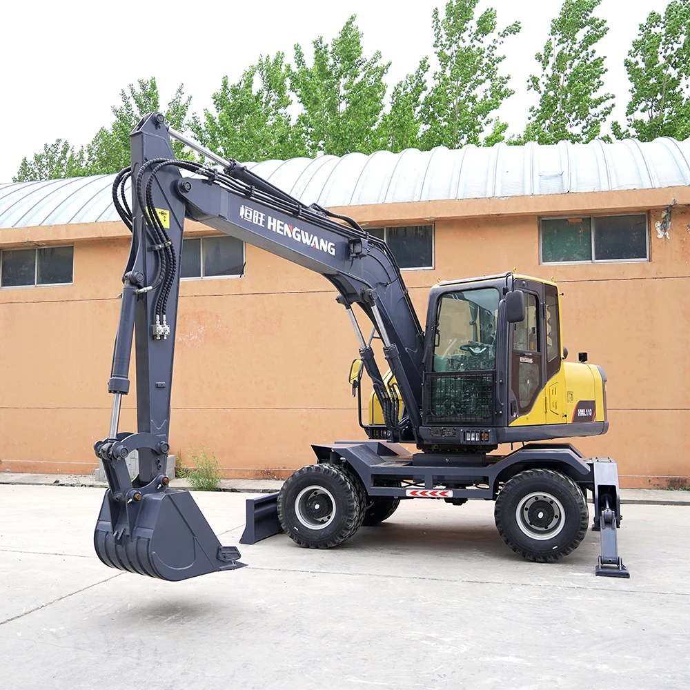 Hengwang bucket wheel excavator 4 5 8 ton Hydraulic small Escavator Digger Bagger