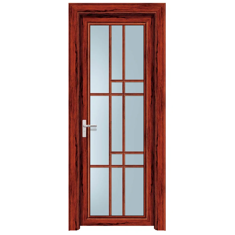 Economic price double glazed casement door for bathroom toilet door swing door