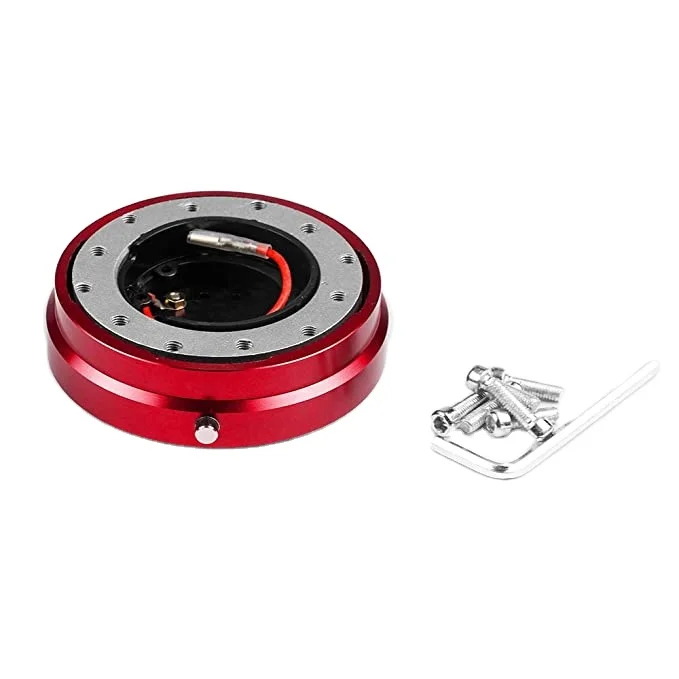 
Multiple Colour Quick Release Splined Hub Adapter Kit Snap Off Racing Titanium Steering Wheel Hub 