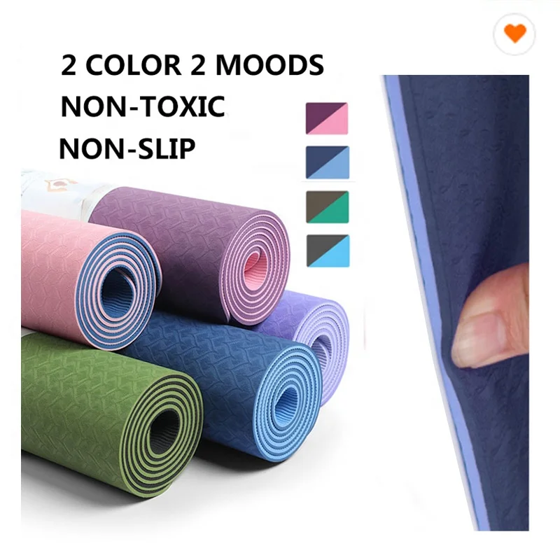 183cm TPE New OEM Your Logo Eco Friendly Yoga Mat with Customized Logo Packing