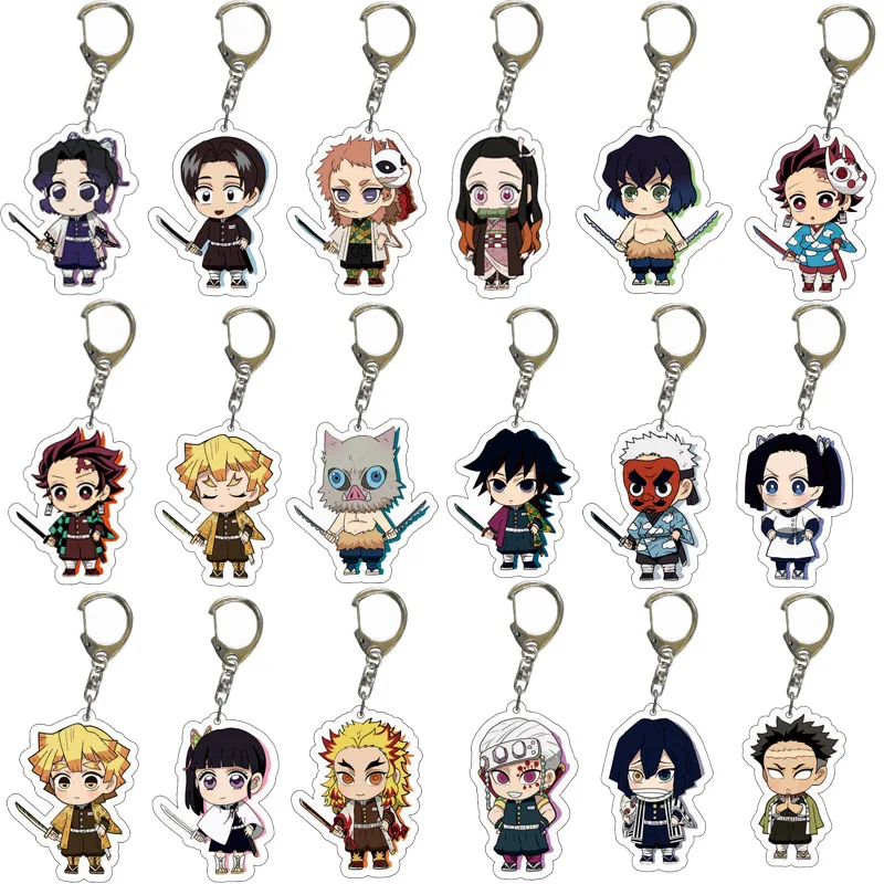Custom Printed Anime Transparent Keychain Clear Epoxy Resin Acrylic Keychain Charms