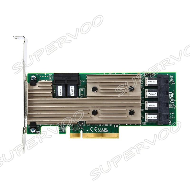 9305-24i 05-25699-00 24-Внутренние порты 12 ГБ/сек. SFF-8643 PCIe 3,0x8 с низким уровнем одиночный цилиндрический замок, SAS HBA