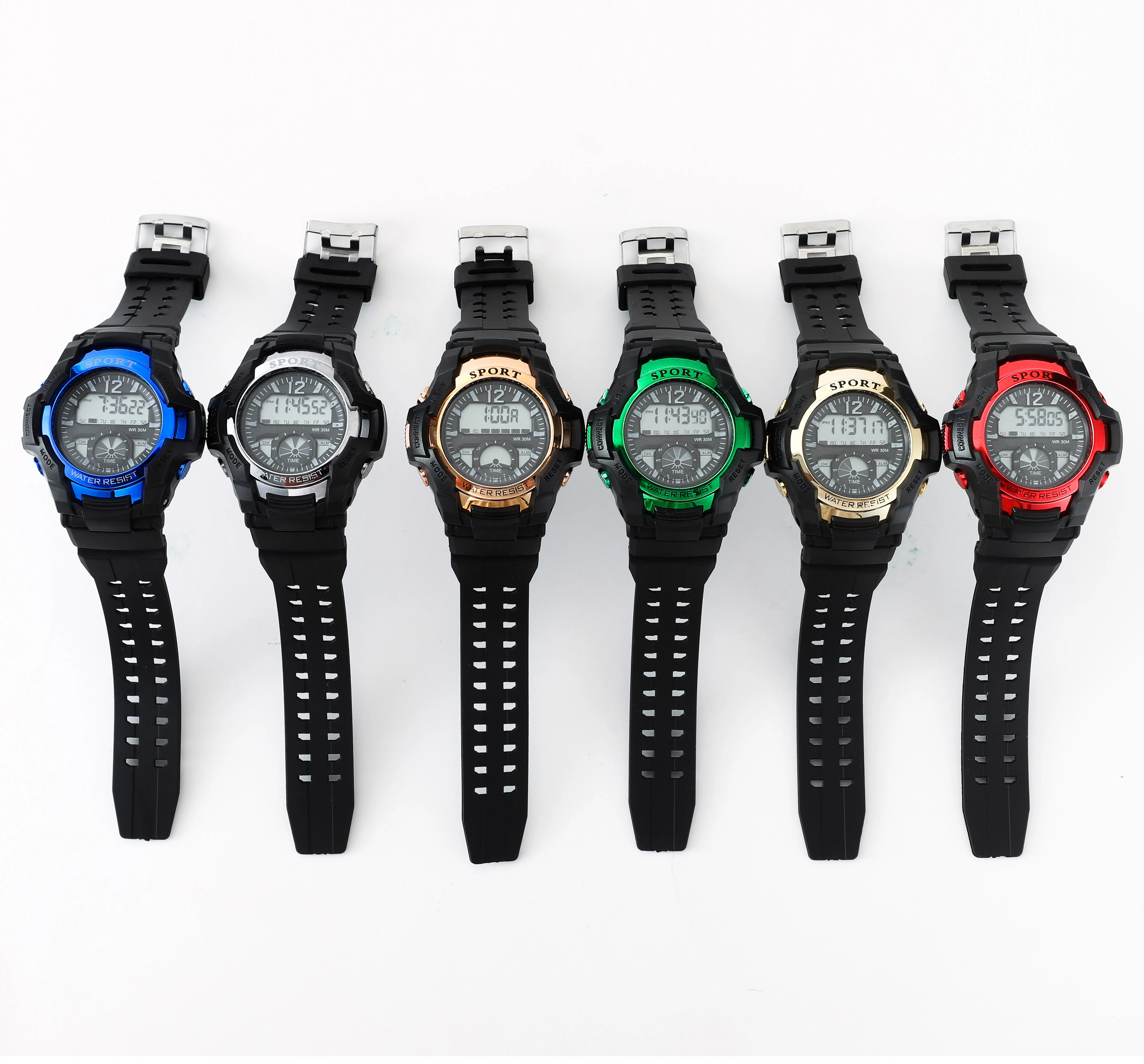 Cheap Analog Digital Wrist Watch Good Quality Men and Women LED Sport Waterproof Luminous Alarm Digital Kids Watches