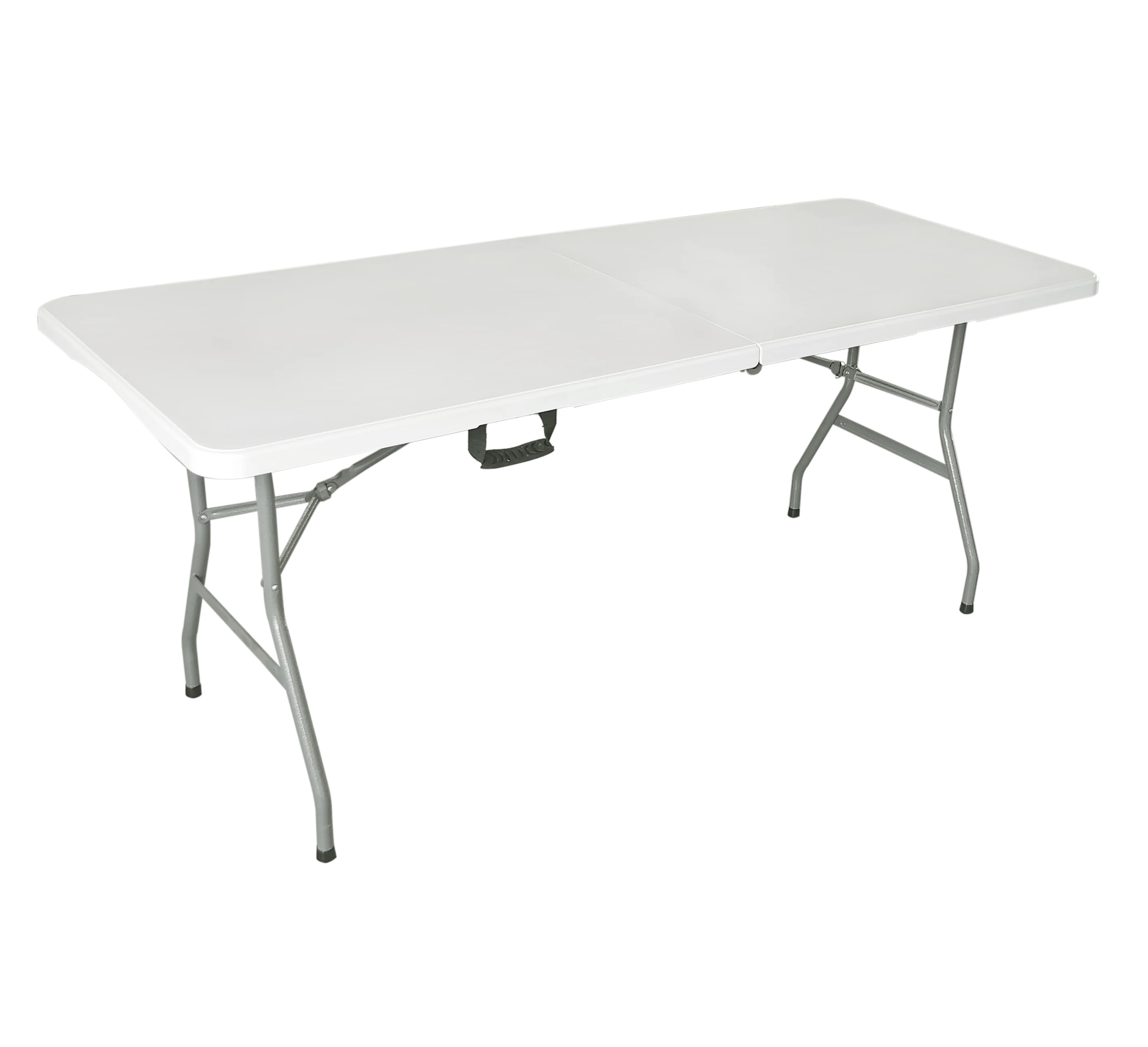 Wholesale cheap rental hotel restaurant dining catering white HDPE 6ft round retangular plastic folding table for wedding event