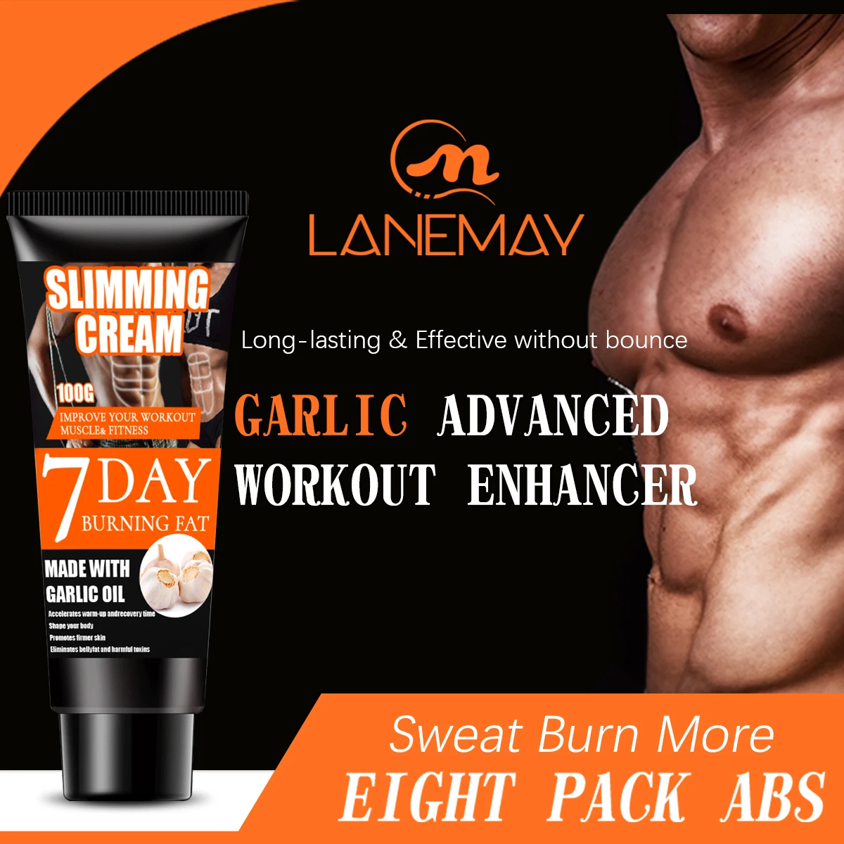 Custom Logo Herbal Remove Cellulite Weight Loss Slimming Cream for Waist Leg Body Weight Loss