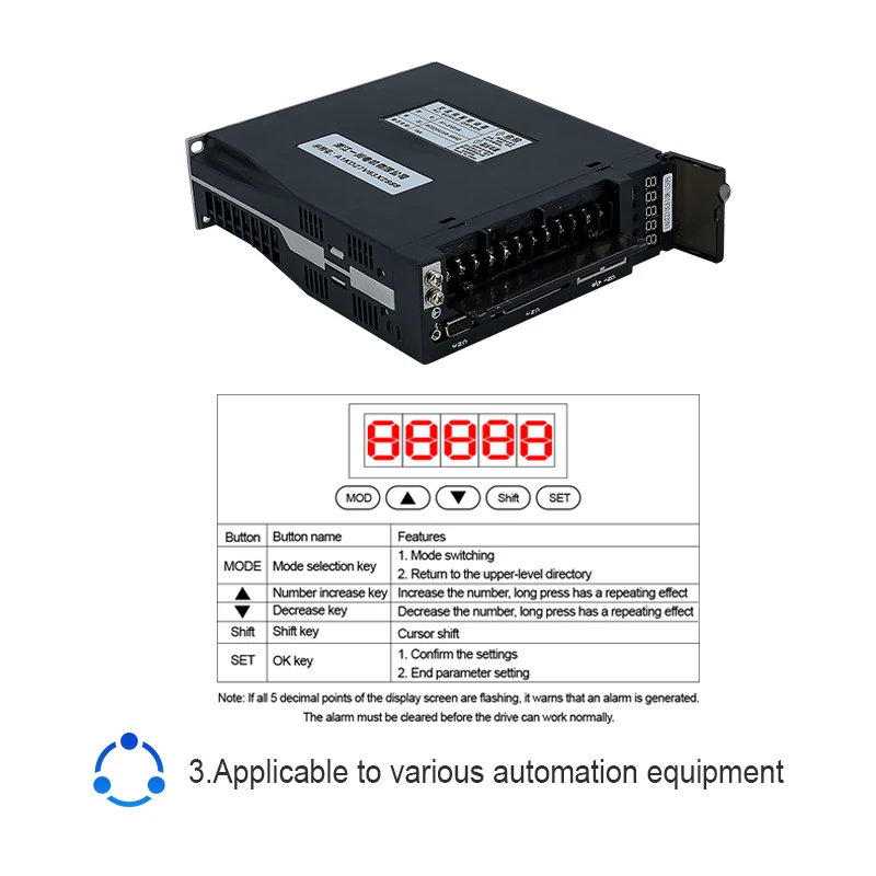 PU New fast shipping 750W 220v AC Servo motor 80ST-M02430 / 90ST-M02430 2.4Nm 3000rpm+ AC driver A1-SVD15 for CNC machine