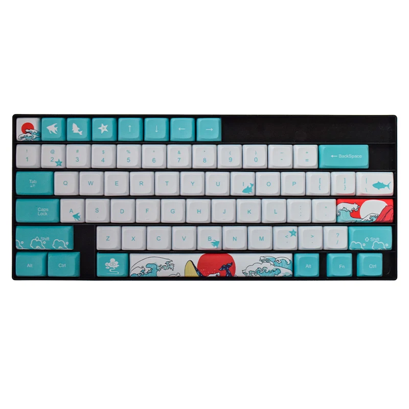  AFLION Cool Cute G9155 сервис печати Keycaps механическая клавиатура для испанской