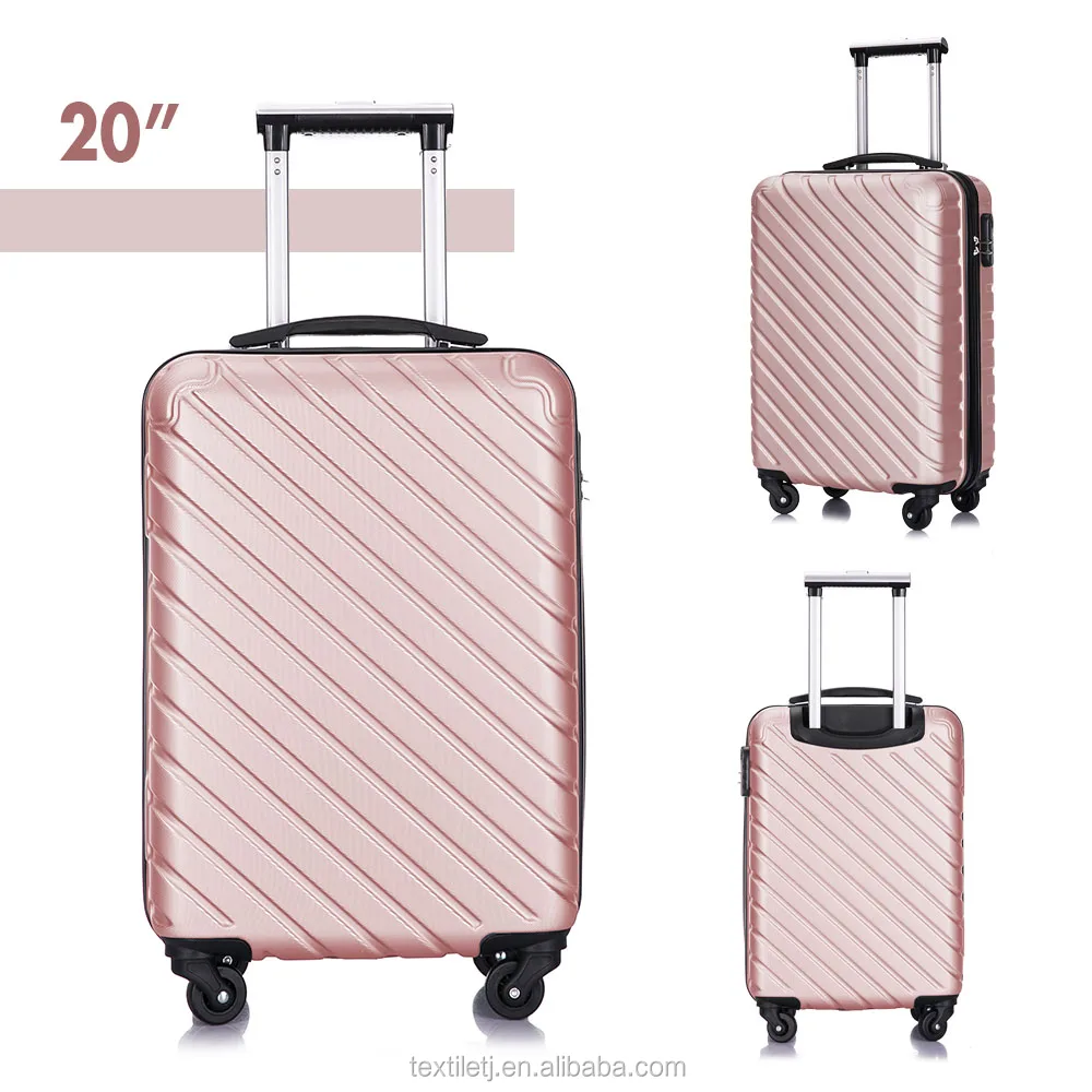 4 Pieces Luggage 18-28 Inch Hardshell Luggage Sets With Spinner Wheels Carry on Suitcase Rose Gold