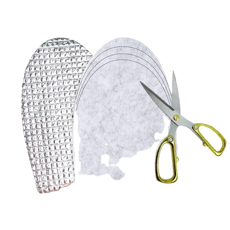 Warm aluminum foil felt sweat-absorbing breathable double-sided leisure sports shock-absorbing felt insoles