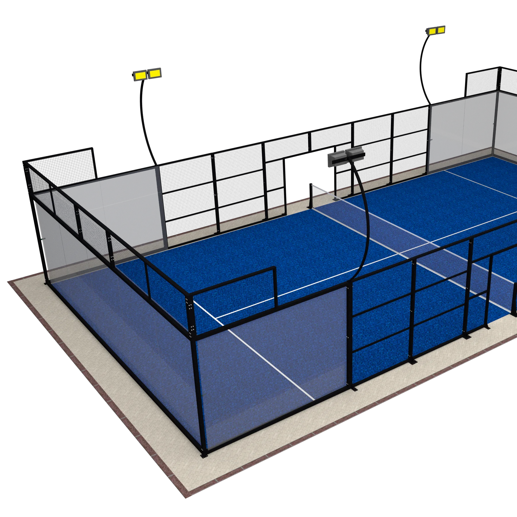 Factory Directly padel tennis court price indoor outdoor paddel court glass padel courts panoramic