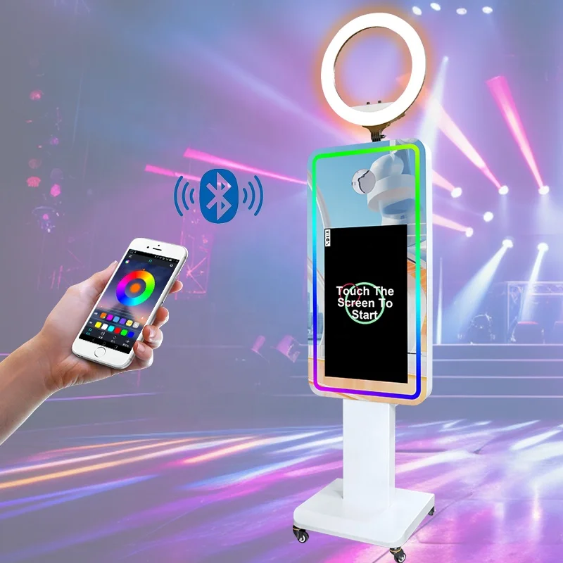 New Trend LCD Touch Screen Digital Photo Booth Kiosk Camera Adjustable DSLR Selfie Mirror Photo Booth