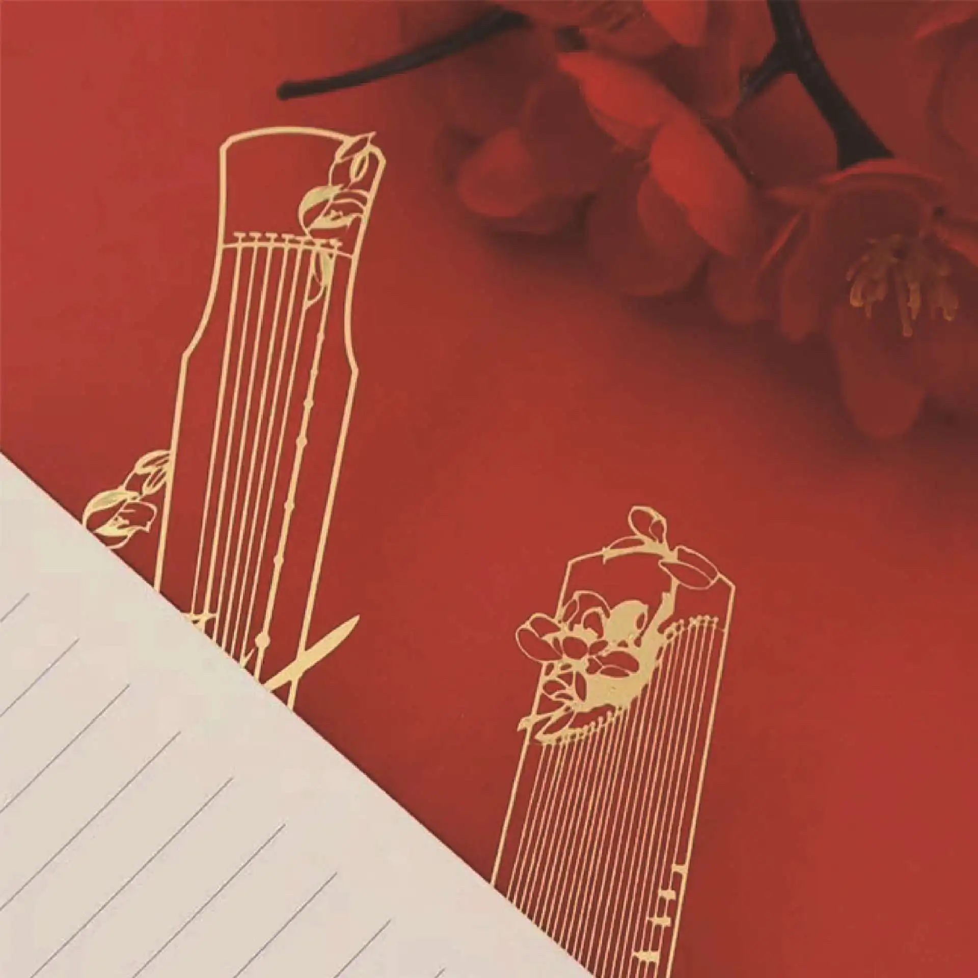 Wholesale creative new design plant leaf style as a gift metal hollow bookmark