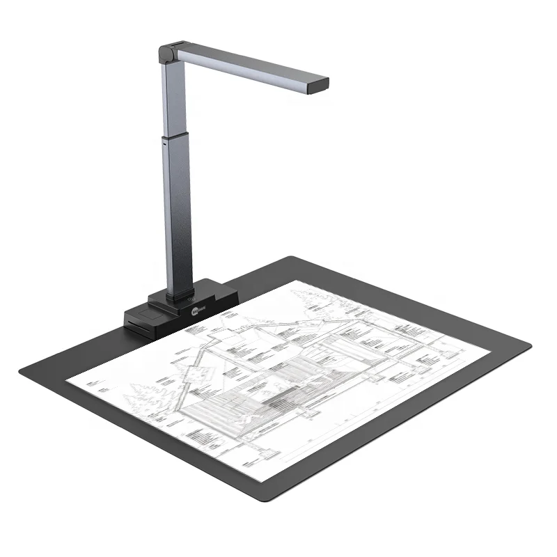 Large Format 18MP Book Scanner Document Camera A2 A3 A4 Document Scanner For Poster Or Newspaper