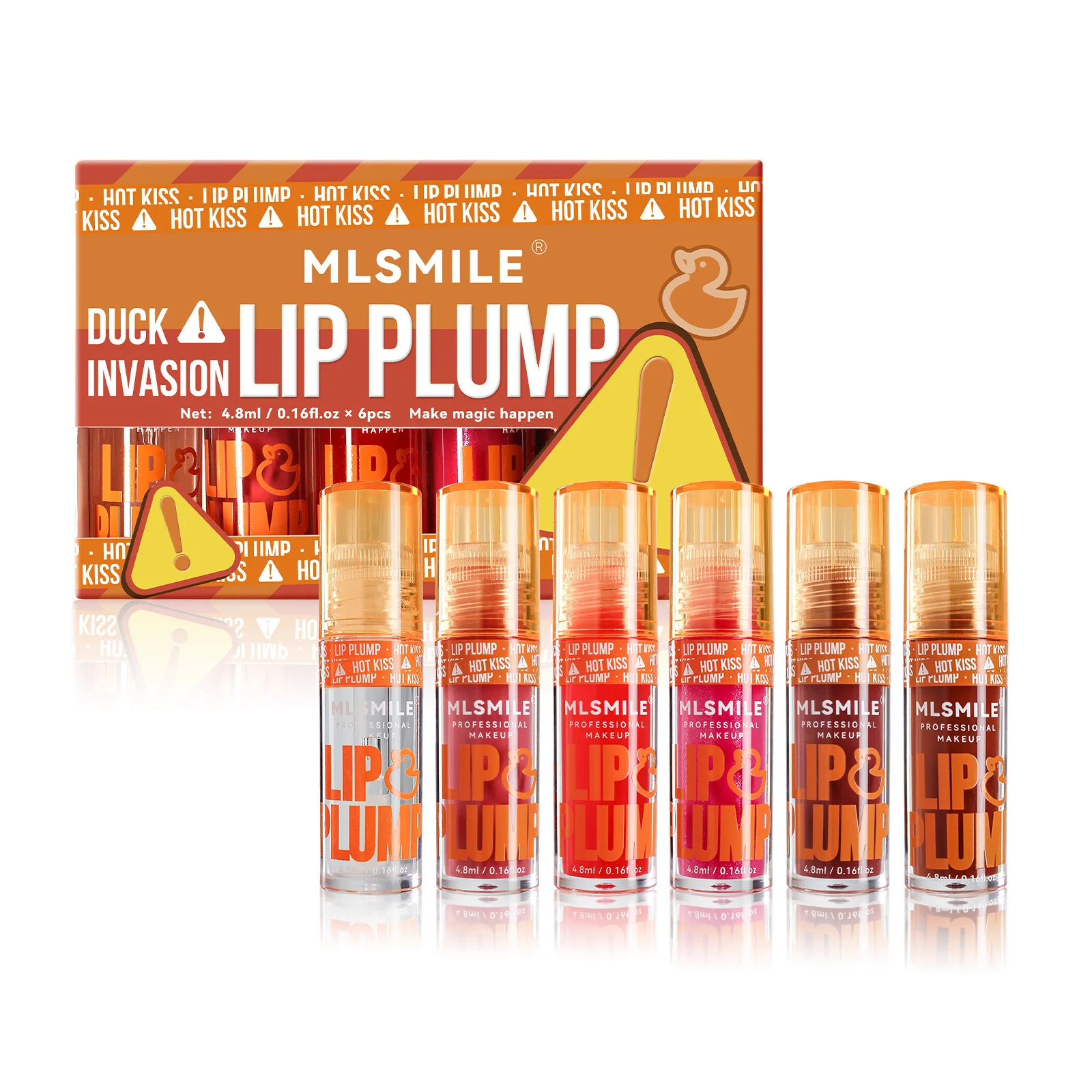 Makeup Factory private label 6pcs set lip glaze  lip oil plump lip gloss moisturizing nourishing liquid lipstick wholesale