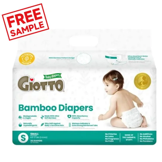 GIOTTO OEM ODM более экологически чистые детские подгузники без запаха и полностью хлора Размер S 34 Count