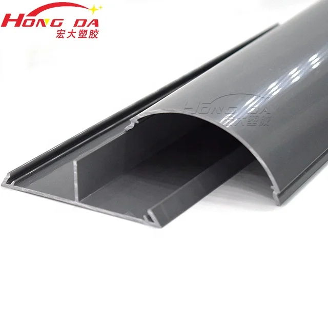 factory direct sales PVC Plastic decorative cable trough strip ABS plastic trunking profile PC PP extrusion profile